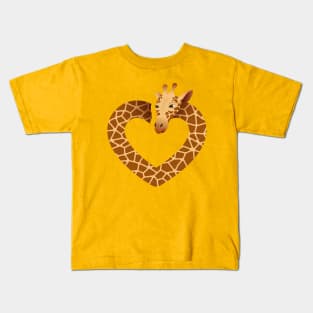 Giraffe Heart Kids T-Shirt